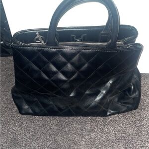Quilted Black Handbag